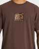QUIKSILVER TAKARANGI TEE - CHOC BROWN