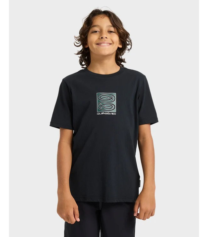 QUIKSILVER BOYS TUNA HEKE S/S TEE - BLACK