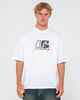 RUSTY MENS CHECKOUT S/S  TEE - WHITE