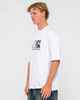 RUSTY MENS CHECKOUT S/S  TEE - WHITE