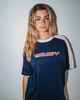 RUSTY LADIES ARCHIVED SHOOTER OVERSIZE TEE - NAVY