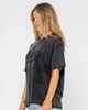 RUSTY LADIES ROXANNE FEELN RUSTY OVERSIZE TEE - WASHED BLACK