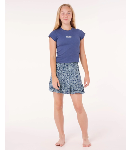 RIPCURL GIRLS PARADISE COVE SKIRT - BLUE