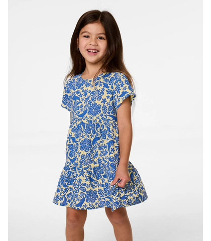 RIPCURL TODDLERS GIRLS SUN SWELL DRESS - BLUE