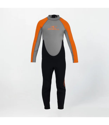 O'NEILL KIDS 2MM REACTOR BACKZIP STEAMER - ORANGE