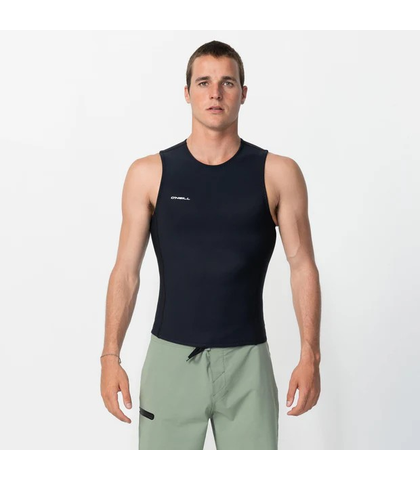 O'NEILL MENS 1MM HYPER FIRE NO SLEEVE VEST - BLACK