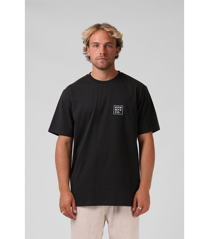 RPM MENS BASE TEE - OLD BLACK 