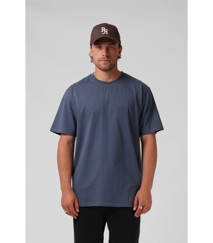 RPM MENS BASE TEE - SLATE BLUE 
