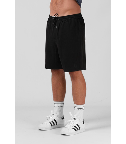 RPM MENS LINEN SHORT - BLACK 
