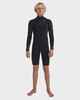 BILLABONG BOYS 2MM ABSOLUTE NATURAL L/S CHESTZIP SPRINGSUIT - GRPHITE