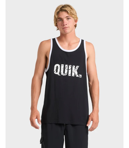 QUIKSILVER MENS BASEMENT TANK - BLACK