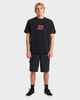 QUIKSILVER MENS AFFECTED S/S TEE - BLACK