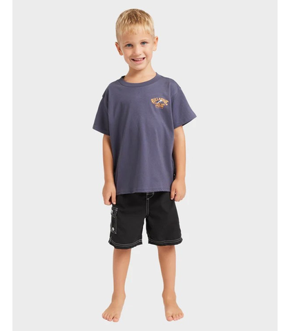 BILLABONG GROMS STONE AGE S/S TEE - VINTAGE NAVY