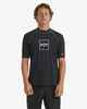 BILLABONG MENS BOXED ARCH RELAXED FIT S/S RASHSHIRT - BLACK