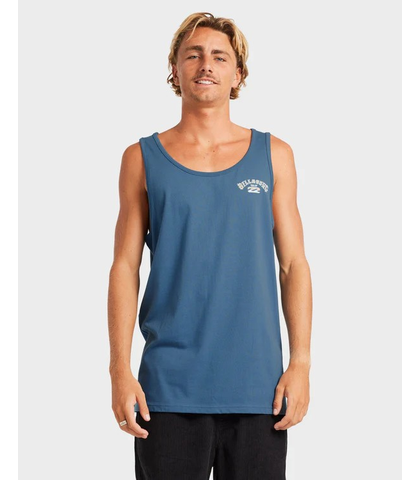 BILLABONG MENS HERITAGE ARCH TANK - REAL TEAL