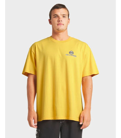 BILLABONG MENS BIO WAVE OG S/S TEE - YELLOW