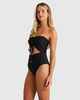 BILLABONG LADIES TANLINES BANDEAU ONEPIECE SWIMSUIT - BLACK