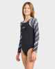 BILLABONG GIRLS SEA LEVEL L/S SWIMSUIT - OFF BLACK