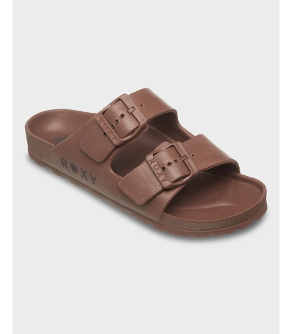 ROXY LADIES KATTIE SLIDE - CHOCOLATE