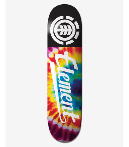 ELEMENT TYE DYE SCRIPT SKATE DECK - 8 INCH