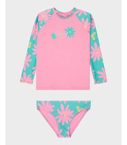 ROXY TODDLER GIRLS MARGUERITE LYCRA SWIM SET - POLYNYA DREAMS