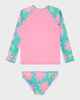 ROXY TODDLER GIRLS MARGUERITE LYCRA SWIM SET - POLYNYA DREAMS