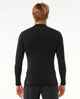 RIPCURL MENS ICON UPF BRUSHED THERMO L/S RASHSHIRT - BLACK