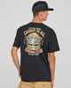 MAD HUEYS CAUGHT FK ALL SKULL S/S TEE - BLACK