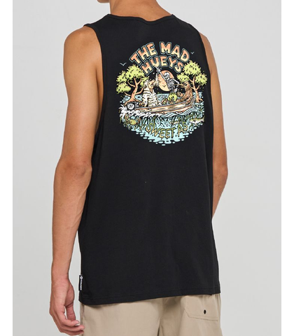 MAD HUEYS SWEET AS NZ TANK - BLACK