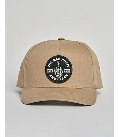 MAD HUEYS FKRS AHOY TWILL SNAPBACK CAP - TAN