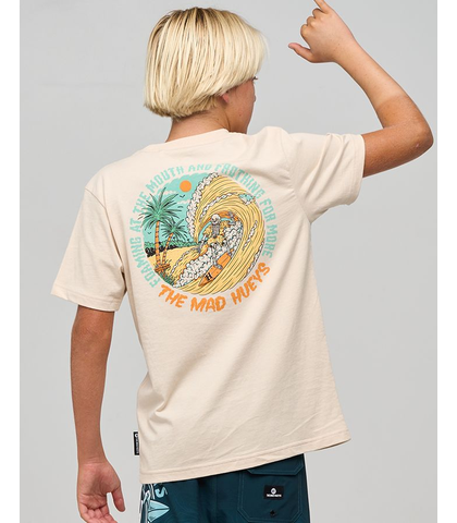 MAD HUEYS FROTHING FOR MORE TEE - CEMENT