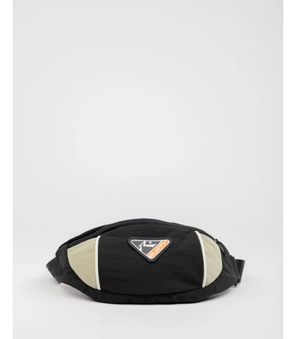 RUSTY MENS TRISECTOR CROSSBODY BAG - BLACK