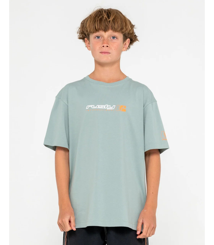 RUSTY BOYS JETSETTER  S/S TEE - SLATE