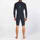 O'NEILL MENS 2MM HYPREFREAK L/S CHESTZIP SPRINGSUIT - BLACK