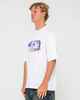 RUSTY MENS TIDAL KOMBAT S/S TEE - WHITE