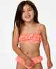 RIPCURL TODDLER GIRLS SUN SWELL FRILL BIKINI SET - MANDARIN