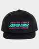 SANTA CRUZ BOYS MULTI STRIP TRUCKER CAP - BLACK
