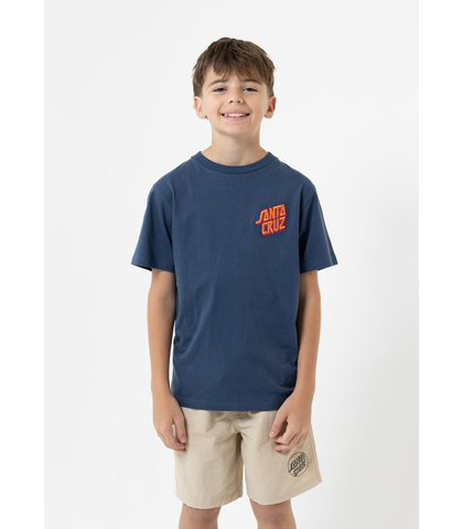 SANTA CRUZ BOYS SUMMER 76 S/S TEE - DARK BLUE