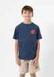 SANTA CRUZ BOYS SUMMER 76 S/S TEE - DARK BLUE