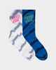 SANTA CRUZ BOYS OPUS DOT CREW SOCK 2 PACK - GREY TIE DYE