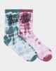 SANTA CRUZ LADIES STACK STRIP MID SOCK 2 PACK - VINTAGE BLUE DUS