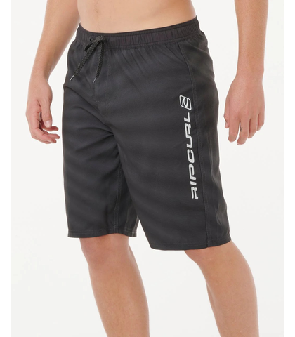 RIPCURL MENS SHOCK WAVE EASYFIT BOARDSHORT - BLACK