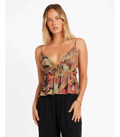VOLCOM LADIES SWELL YA CAMI TOP - MUTLI