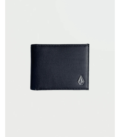 VOLCOM SLIM STONE WALLET - BLACK