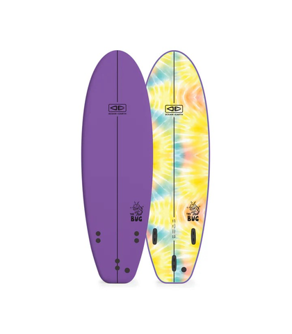 O&E BUG SOFTTOP SURFBOARD - 6'0 PURPLE