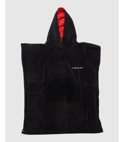 QUIKSILVER BOYS HOODY TOWEL - JET BLACK