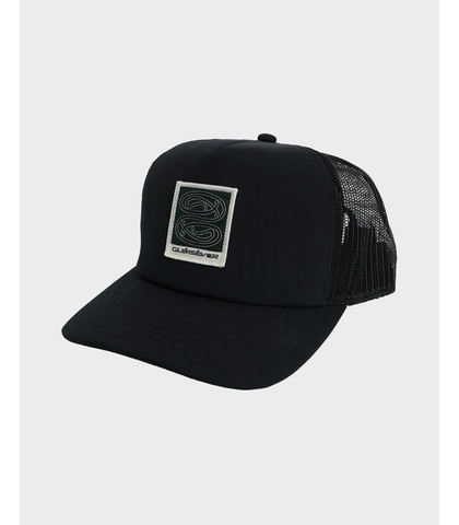 QUIKSILVER TUNA-HEKE TRUCKER CAP - BLACK