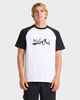 QUIKSILVER MENS IMPARED RAGLAN S/S TEE - WHITE
