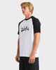 QUIKSILVER MENS IMPARED RAGLAN S/S TEE - WHITE