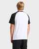 QUIKSILVER MENS IMPARED RAGLAN S/S TEE - WHITE